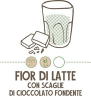 Fior di latte con scaglie di cioccolato fondente